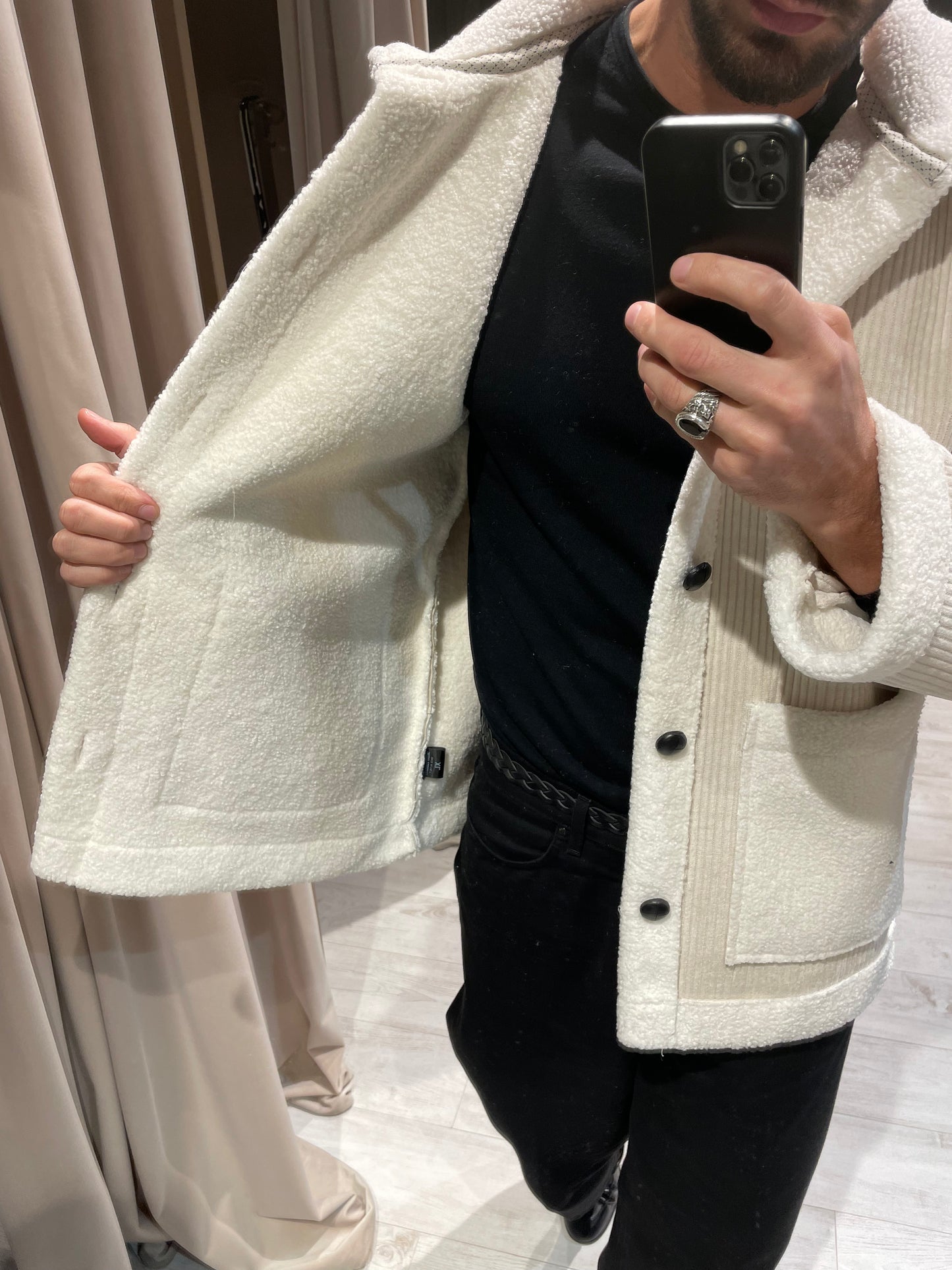 Giaccone in Velluto White