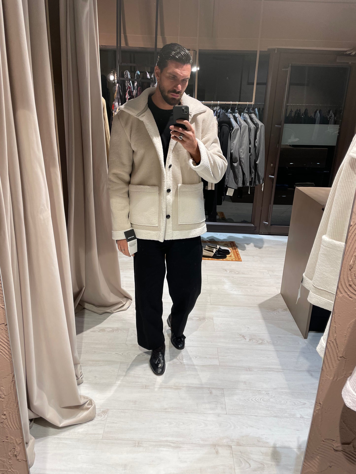 Giaccone in Velluto White