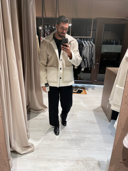 Giaccone in Velluto White