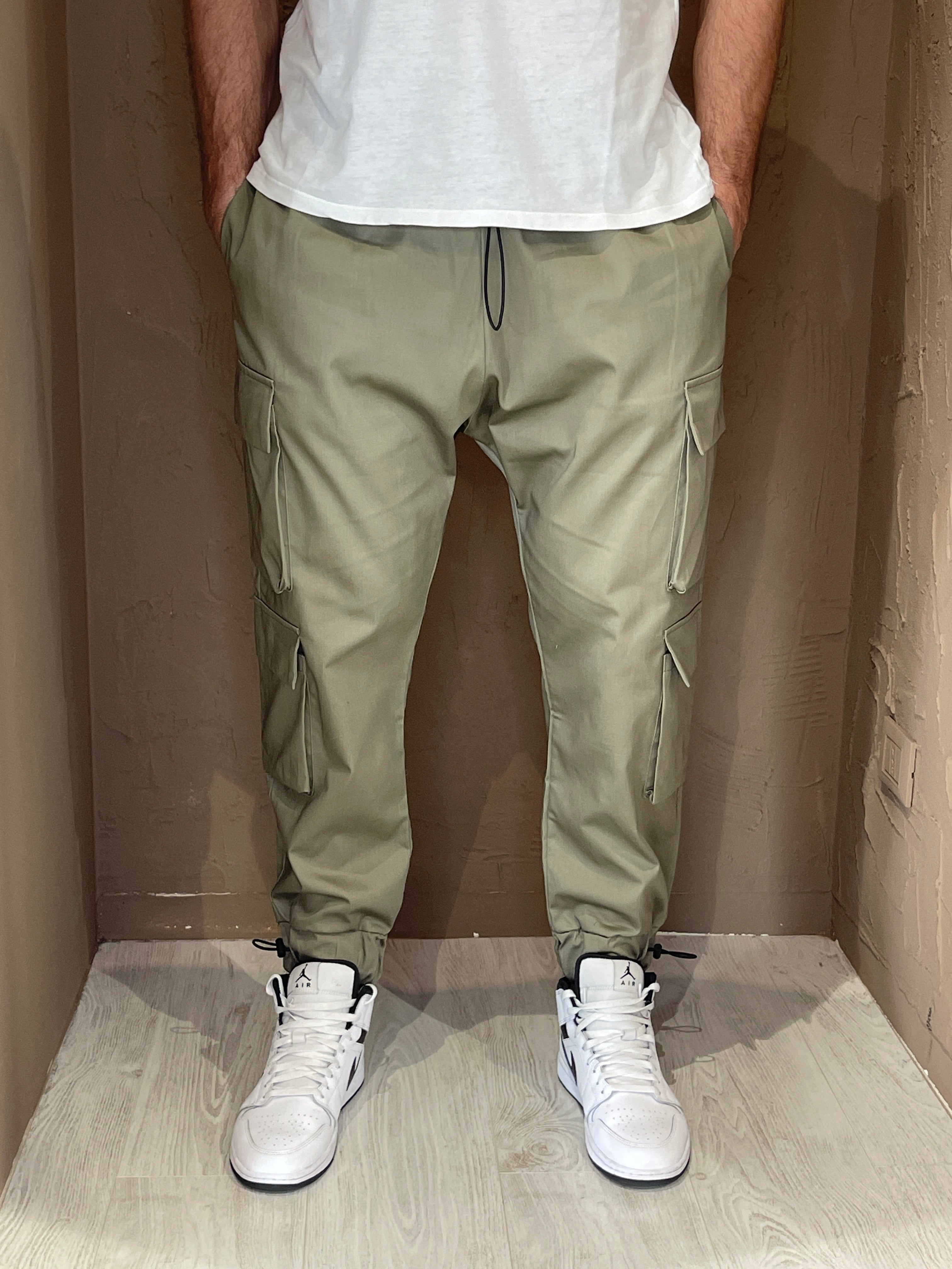 Underground Couture Pantalone Tasconato Verde