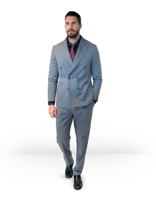 Abito Gessato Grigio