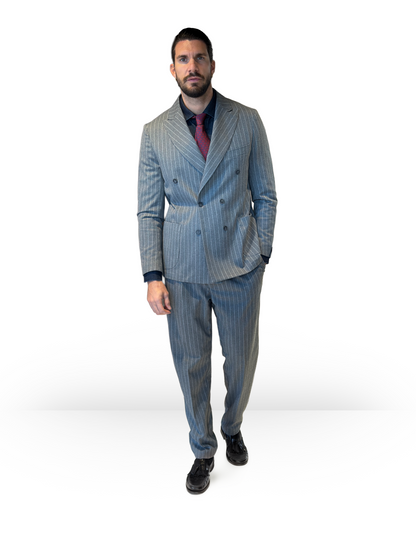 Abito Gessato Grigio