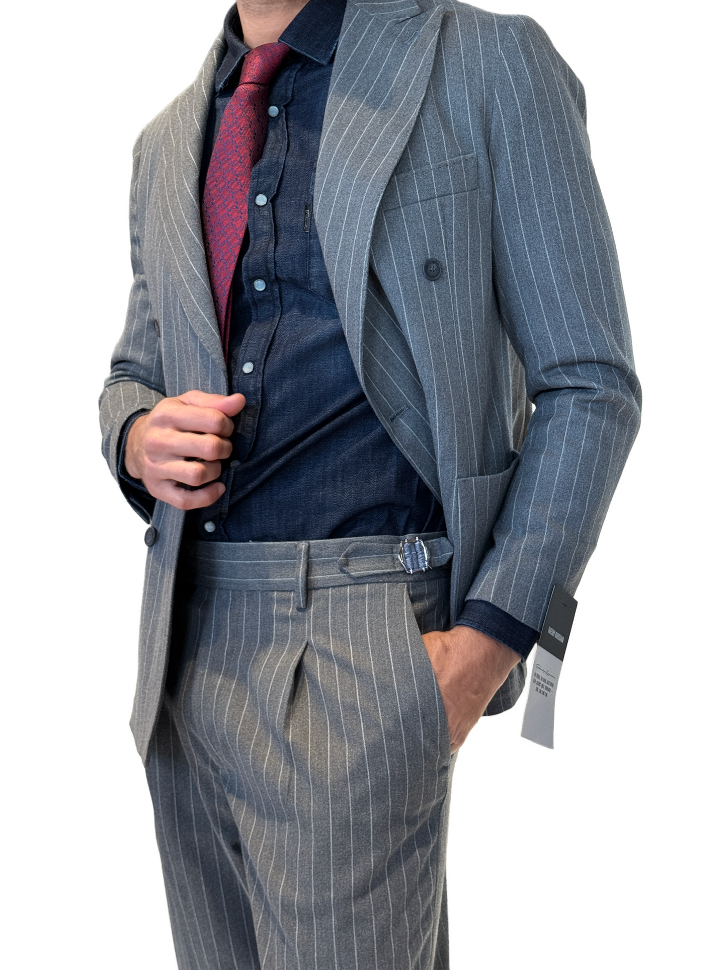 Abito Gessato Grigio