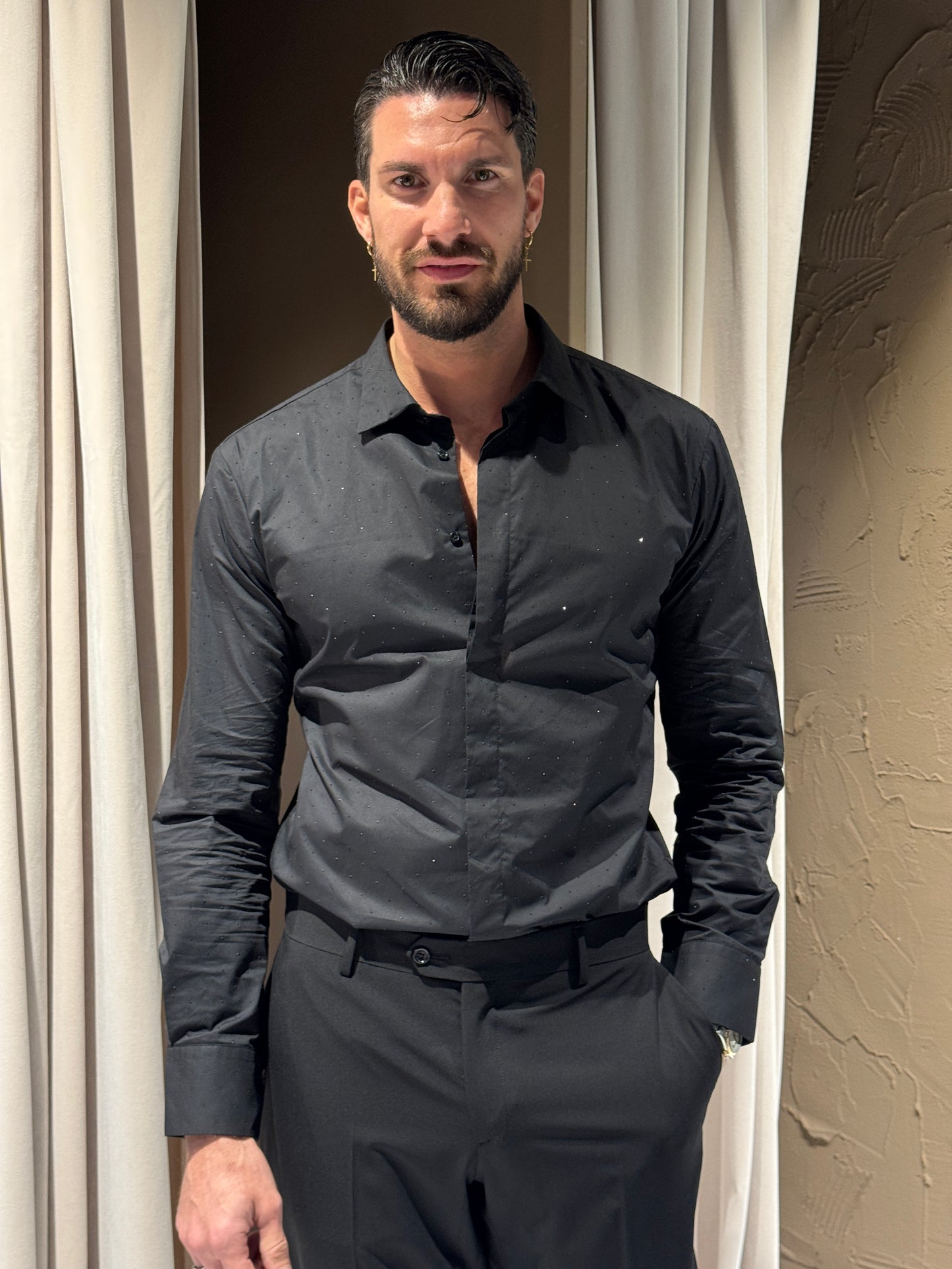 Camicia Brillantini Black