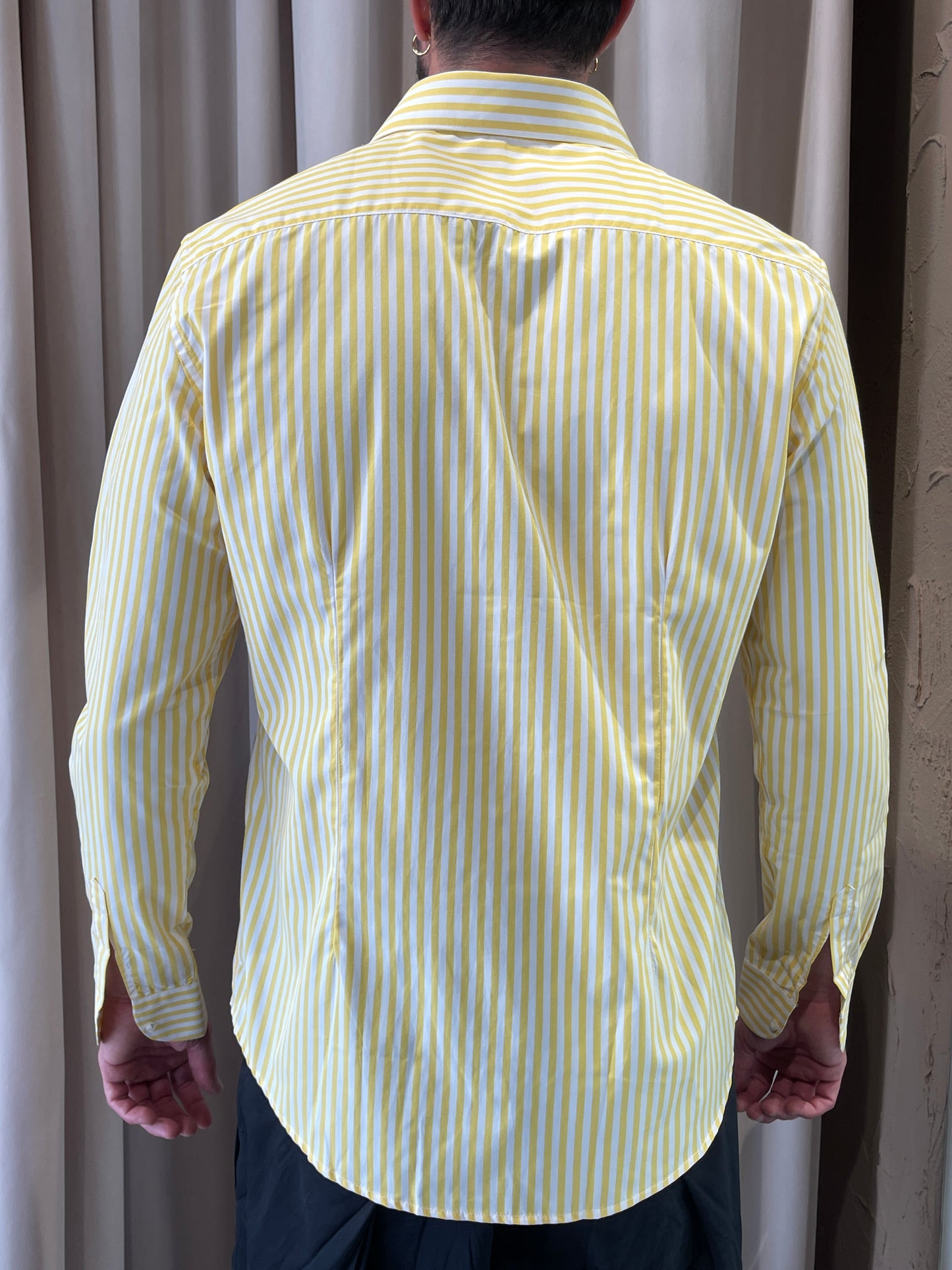 Camicia Riga Gialla