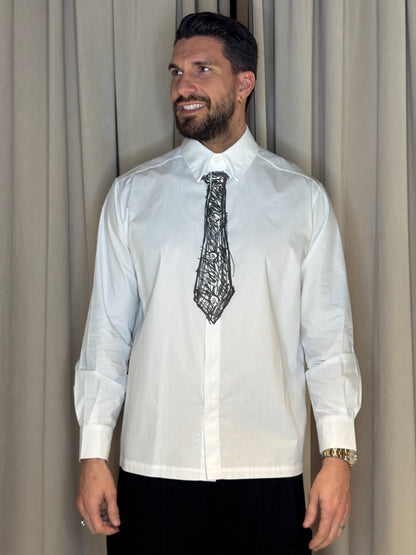 Camicia Bianca Cravatta