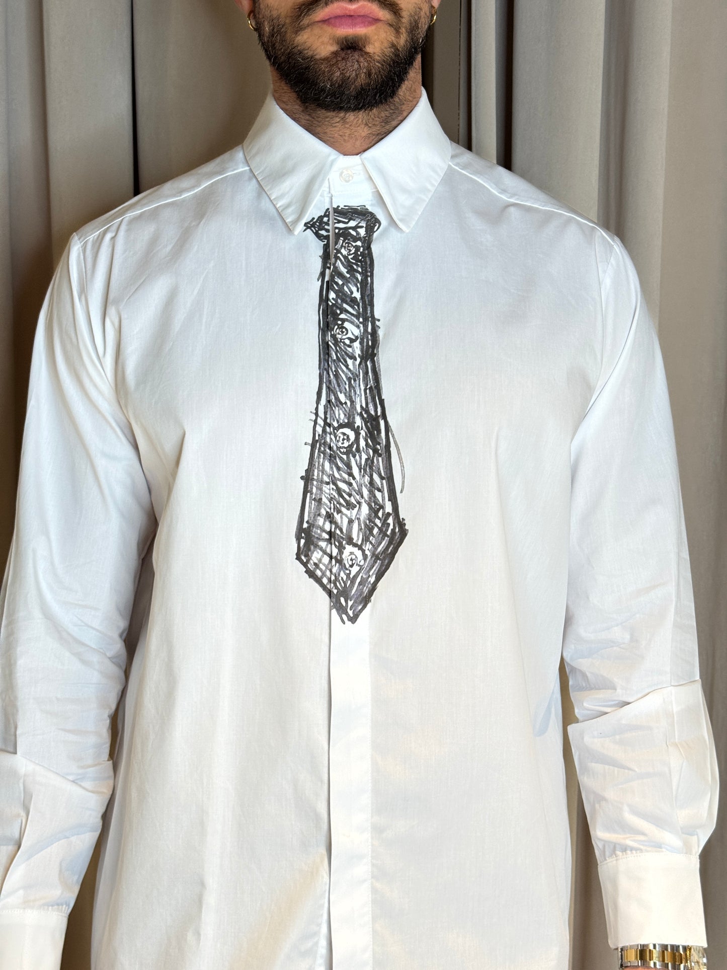 Camicia Bianca Cravatta