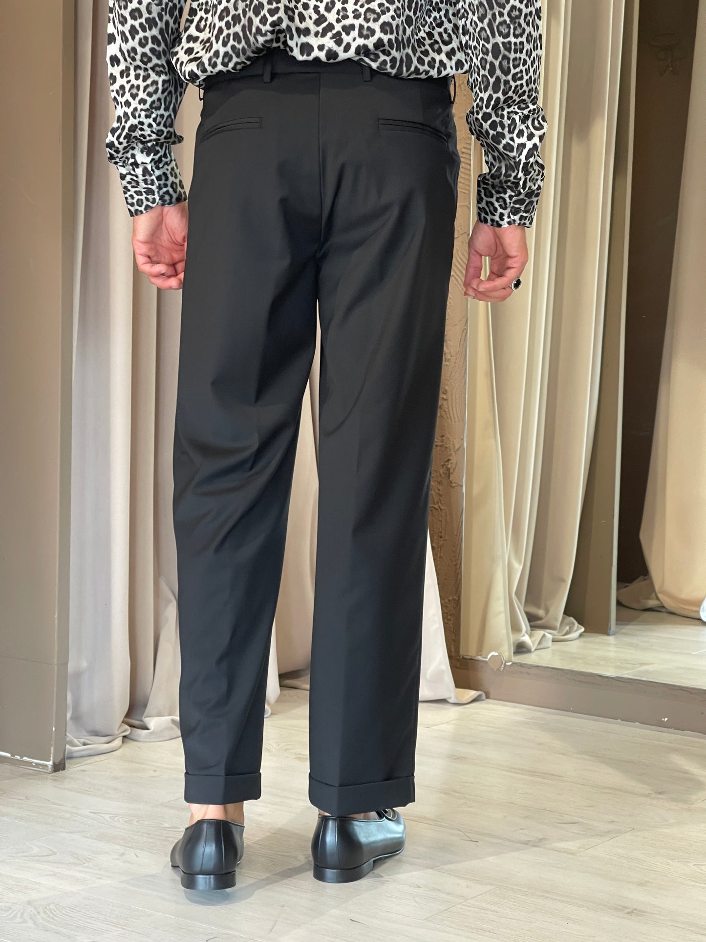 Pantalone D.P Nero Lana