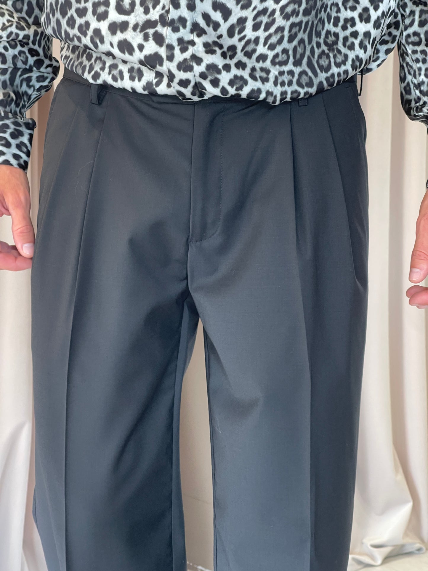 Pantalone D.P Nero Lana