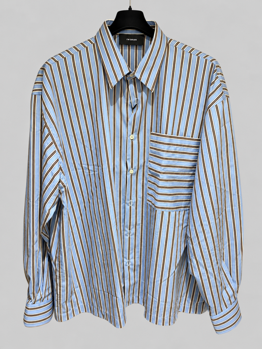 Camicia Rigata Azzura