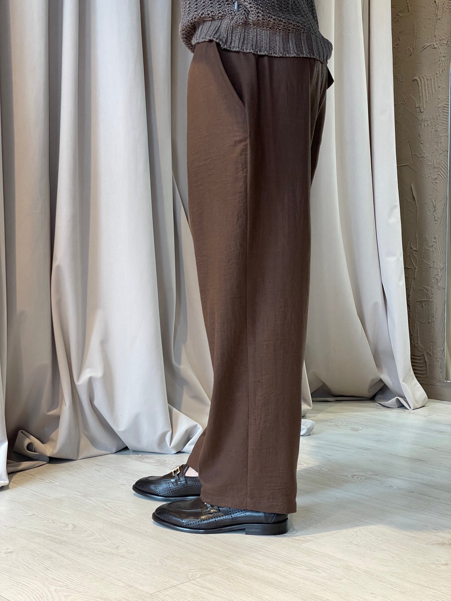 Pantalone Marrone Marsem Ampio