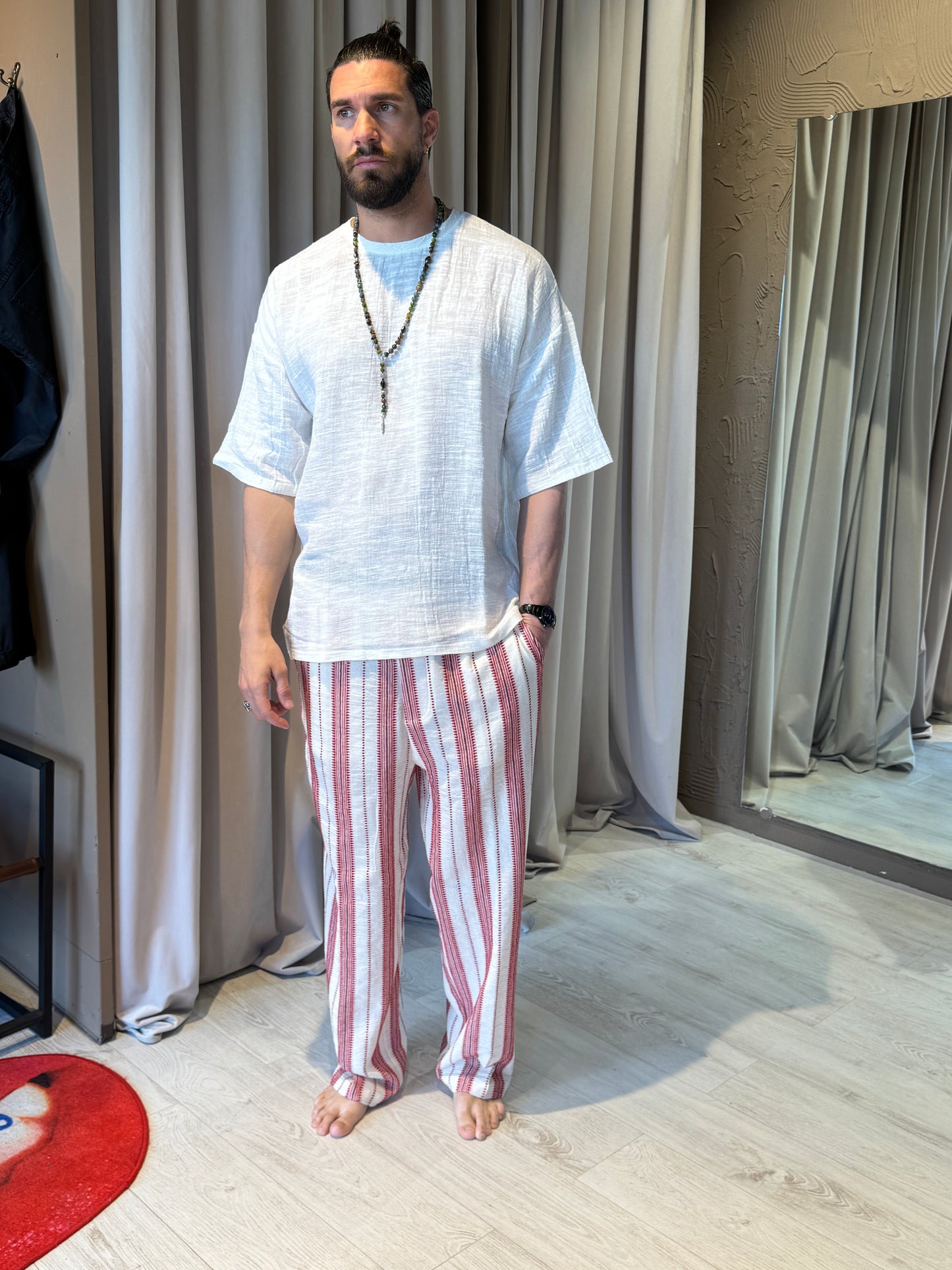 Pantalone Rigato Etnico