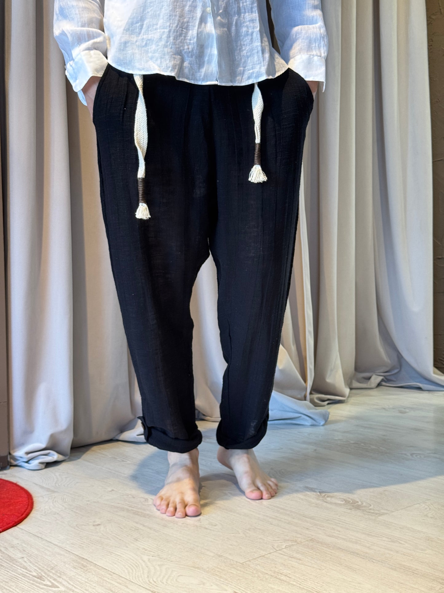 Pantalone Lino Nero