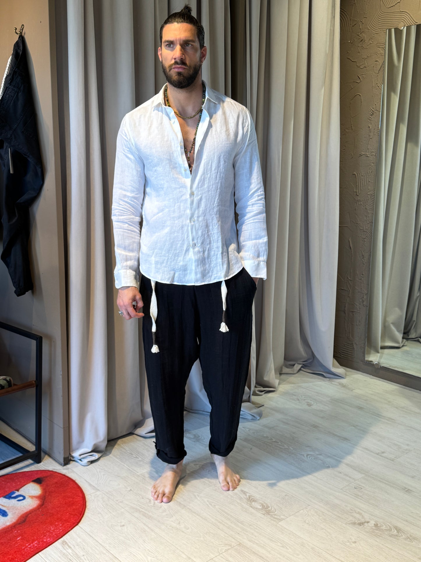 Pantalone Lino Nero