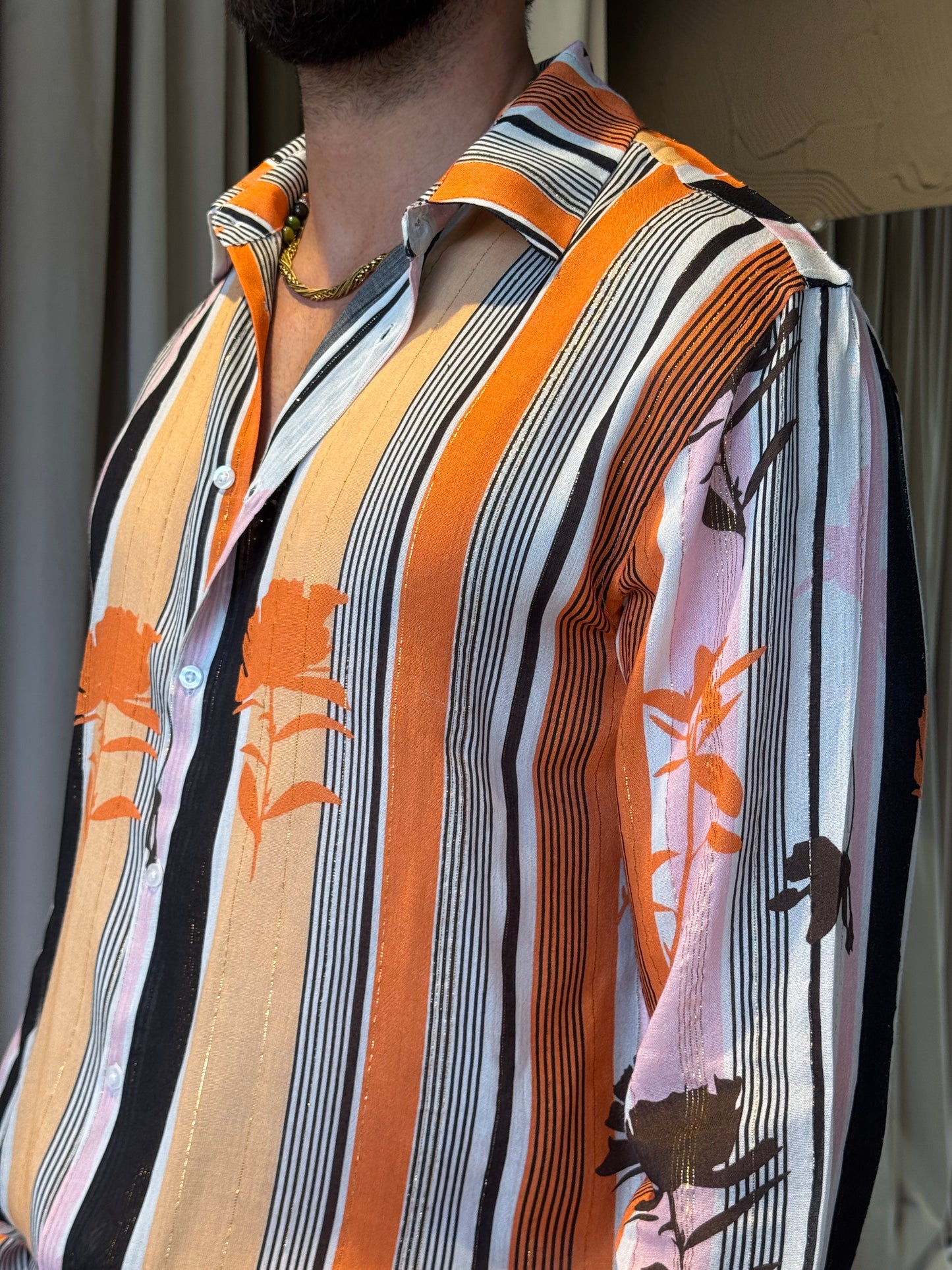 Camicia Viscosa Laminata