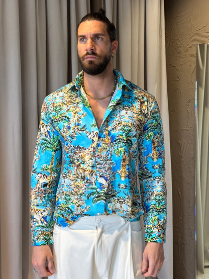 Camicia Viscosa Fantasia