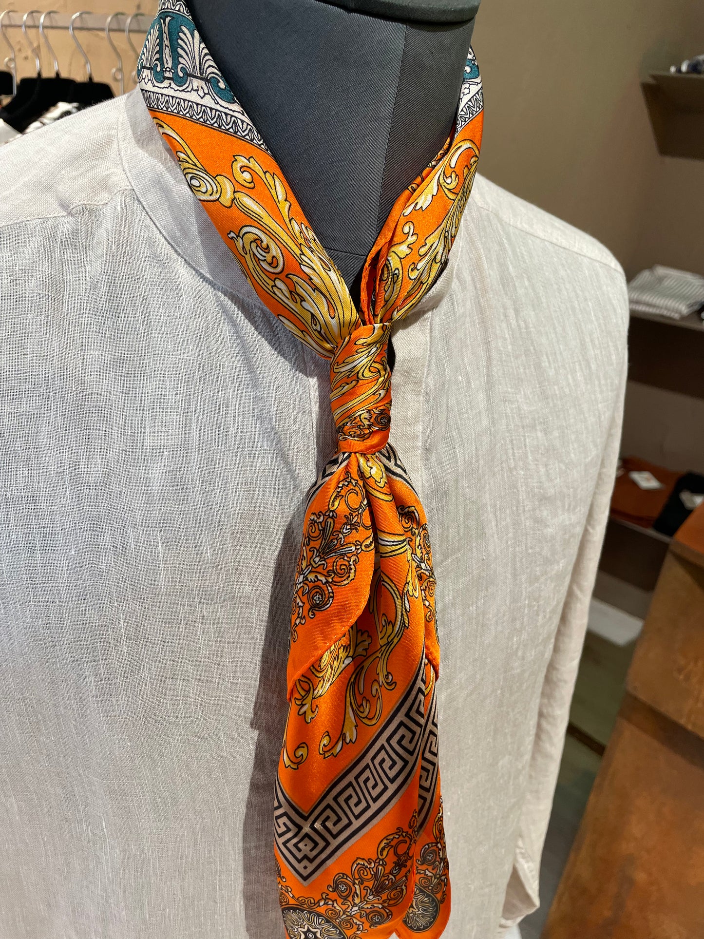 Foulard Fantasia Damascato