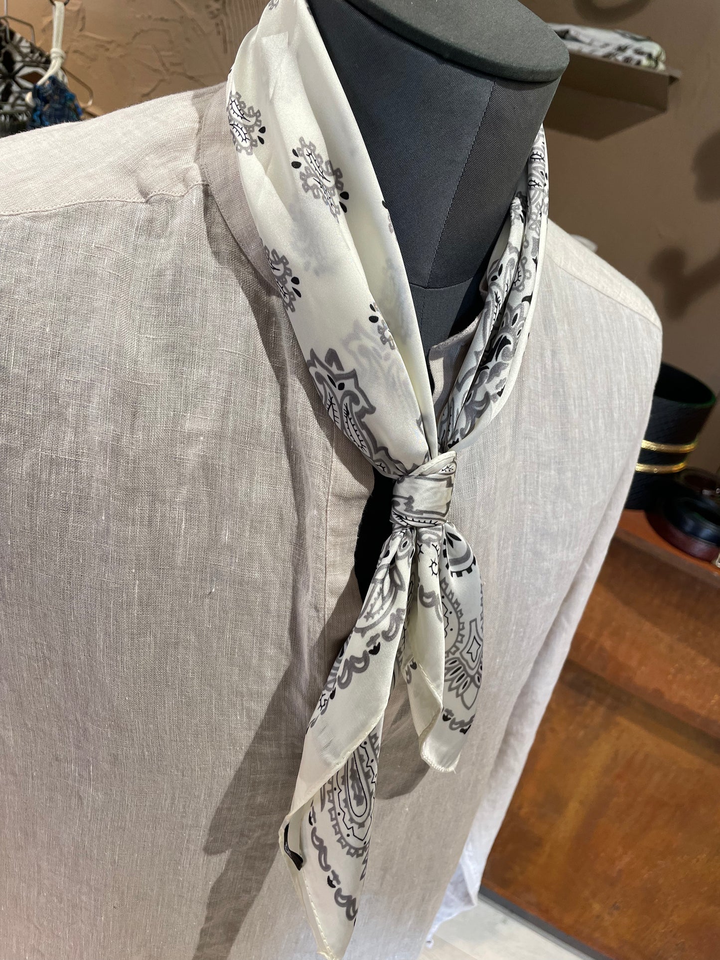 Foulard Bandana Bianco