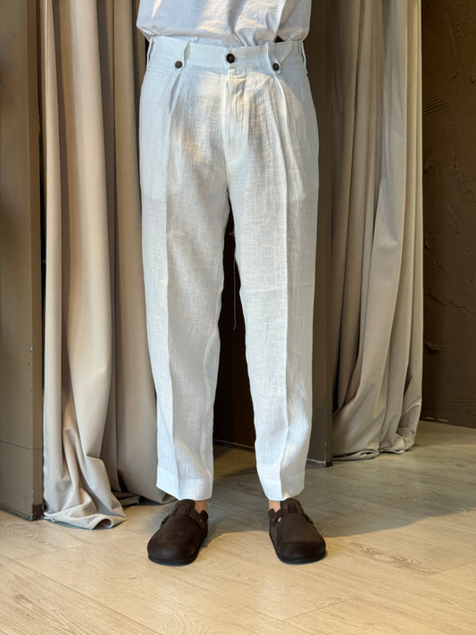 Pantalone Lino White