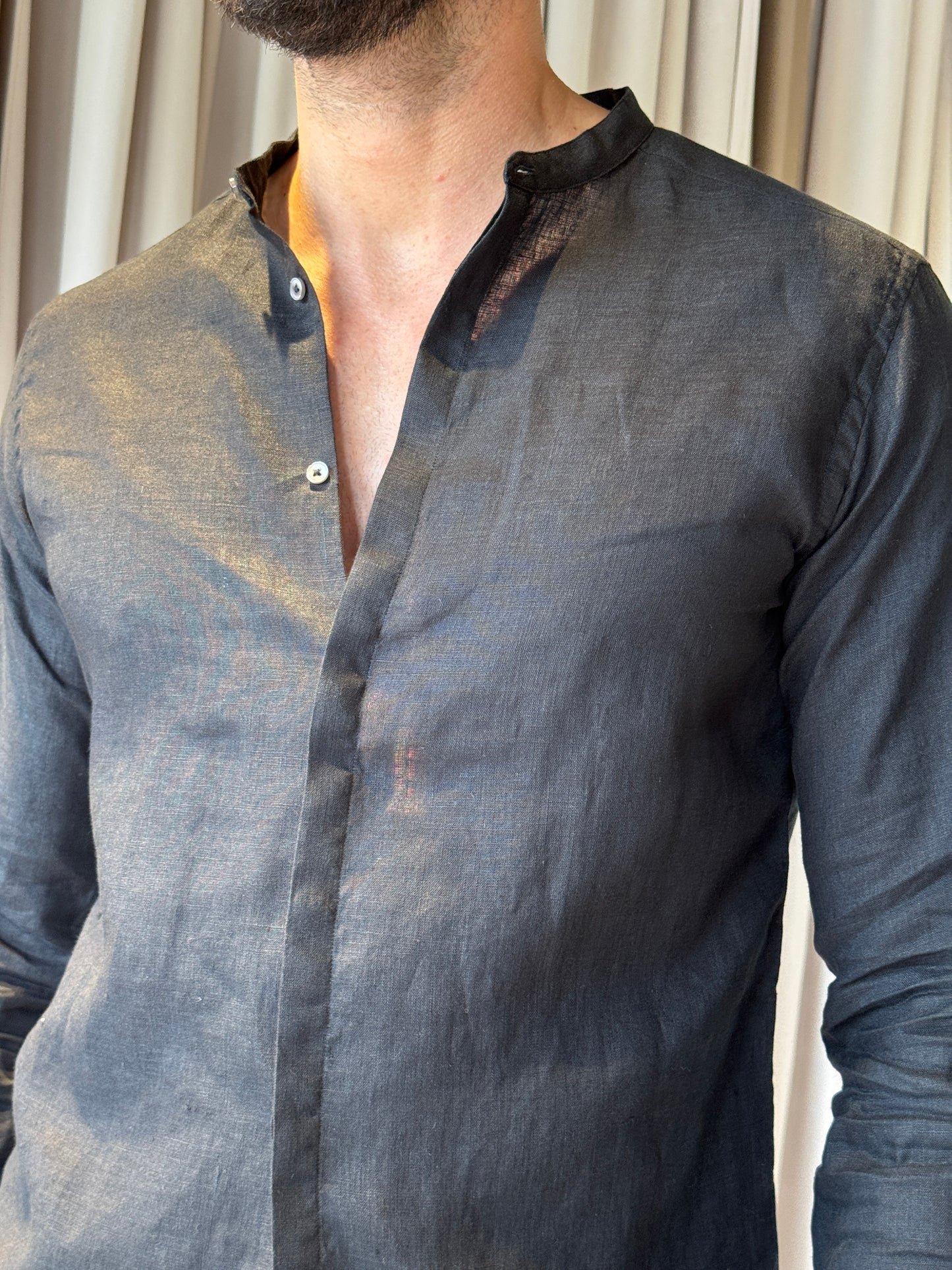 Camicia Lino Coreana