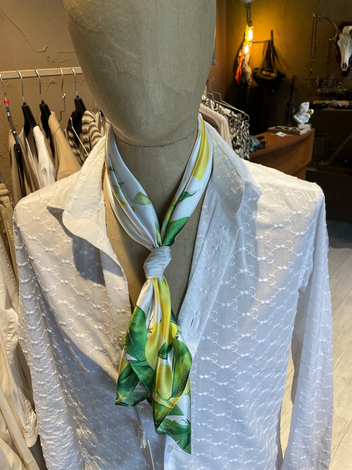 Foulard Limone Bianco