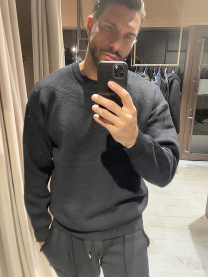 Maglia Brillantini Nera