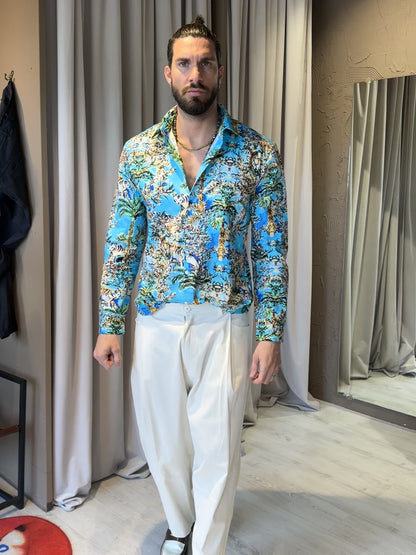 Camicia Viscosa Fantasia