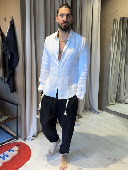 Pantalone Lino Nero